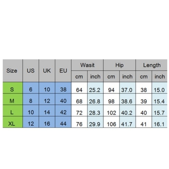 DuAnyzou Abstract Marbelized Mini Skirt in Shades of Blue/Aqua/White Size L - Picture 6 of 7